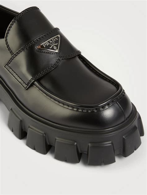 holt renfrew prada loafers|PRADA Leather Loafers .